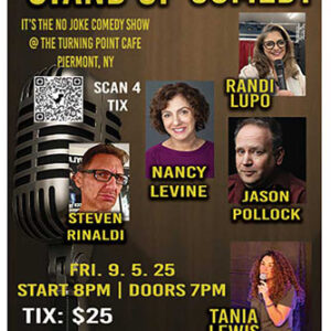 09/05/2025 Friday   THE NO JOKE StandUp COMEDY SHOW   8pm